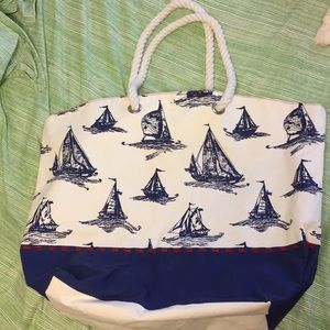 Sailboat beach bag